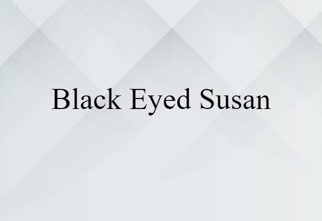 black-eyed Susan