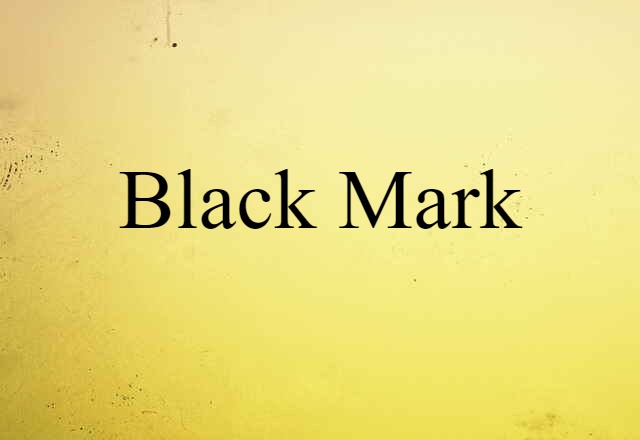 black mark