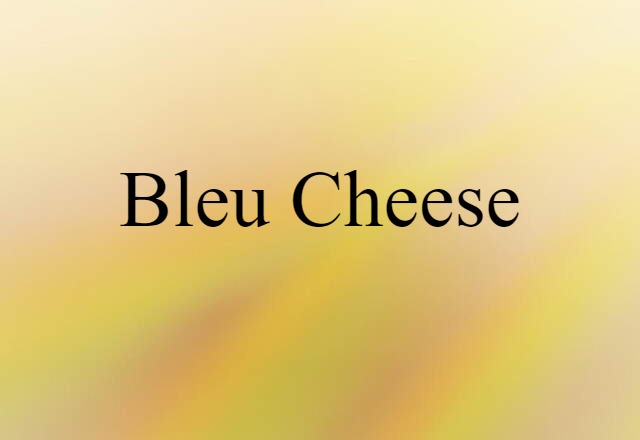 Bleu Cheese (noun) Definition, Meaning & Examples