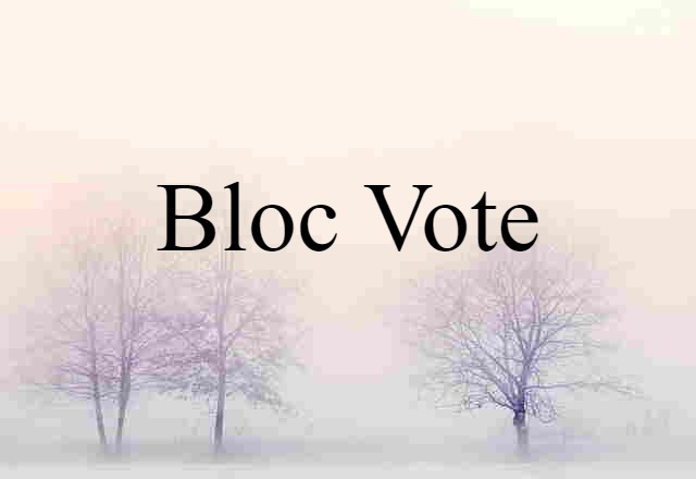 bloc-vote