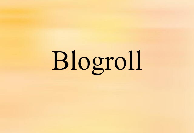 blogroll