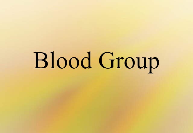 blood group