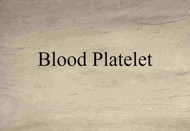 blood platelet