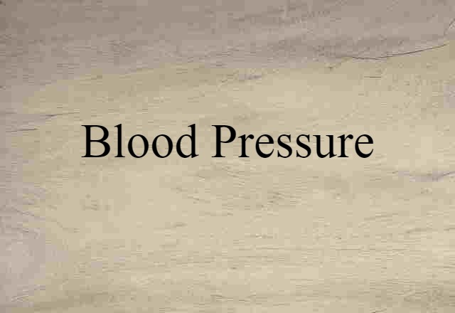 blood pressure