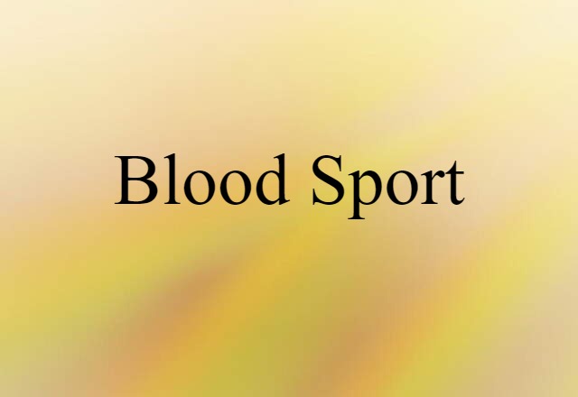 blood sport