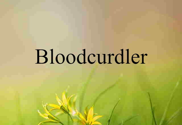 Bloodcurdler (noun) Definition, Meaning & Examples