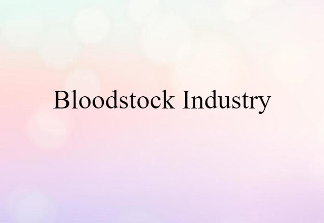 bloodstock industry