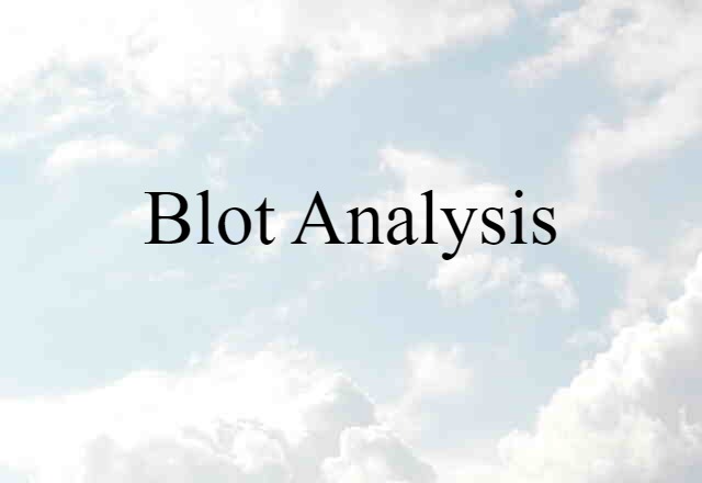 blot analysis