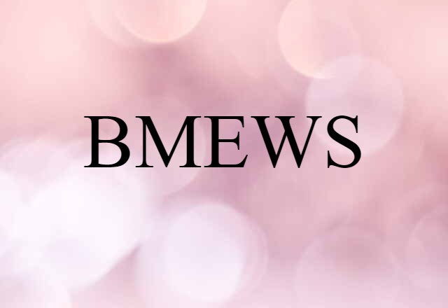 BMEWS (noun) Definition, Meaning & Examples