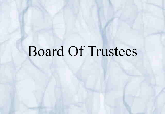 board of trustees