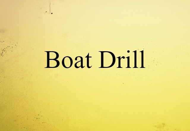 boat drill