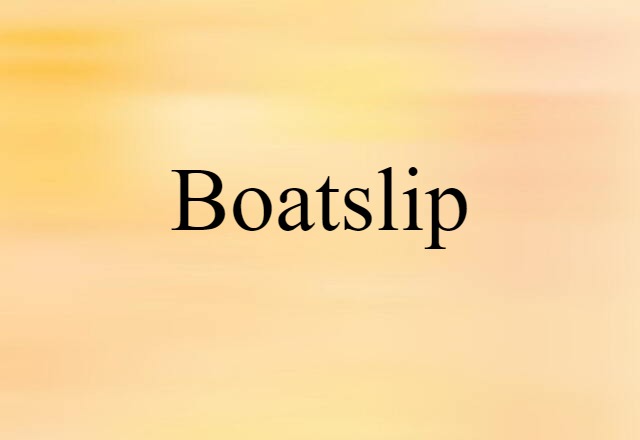 boatslip