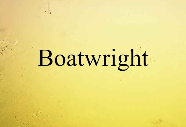 boatwright