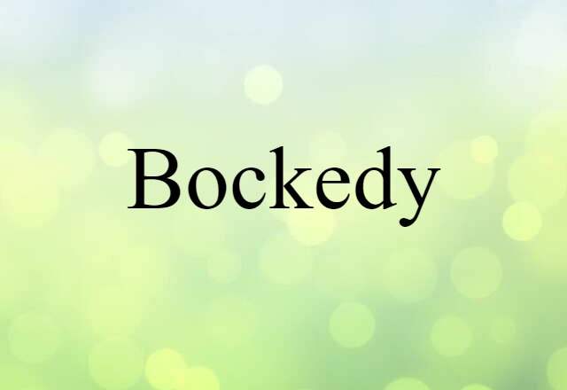 bockedy