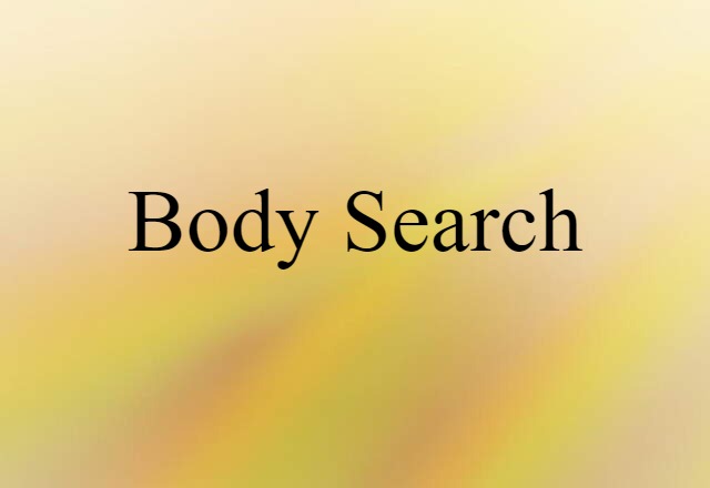 body-search