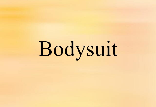 Bodysuit (noun) Definition, Meaning & Examples