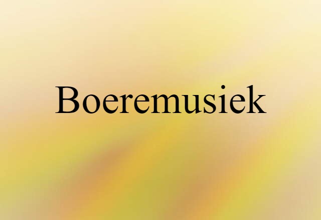 boeremusiek