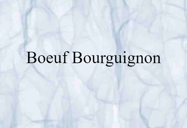 boeuf bourguignon