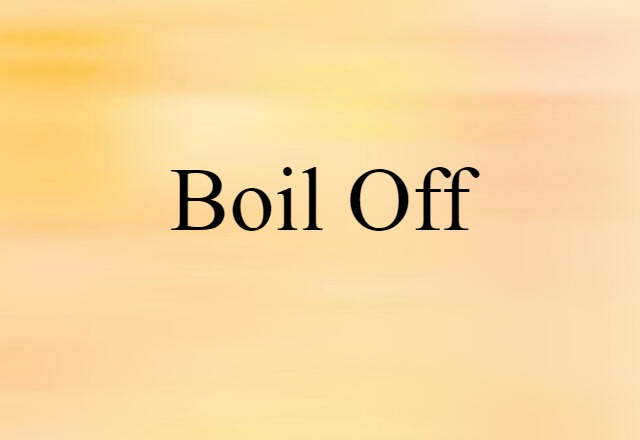 boil-off