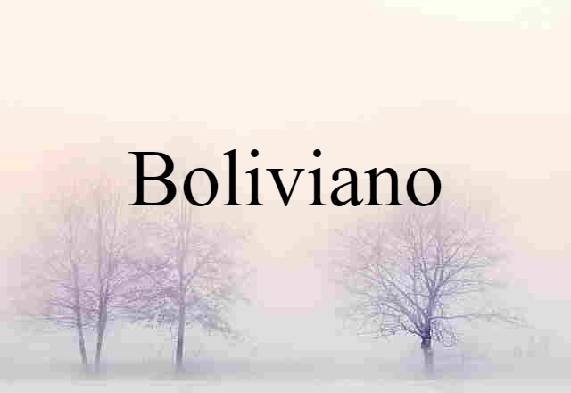 boliviano