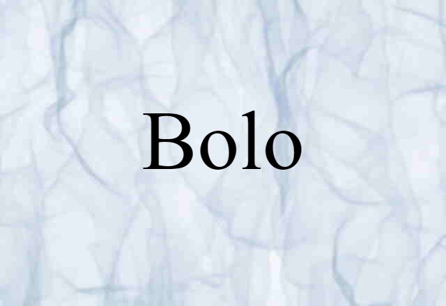 Bolo (noun) Definition, Meaning & Examples