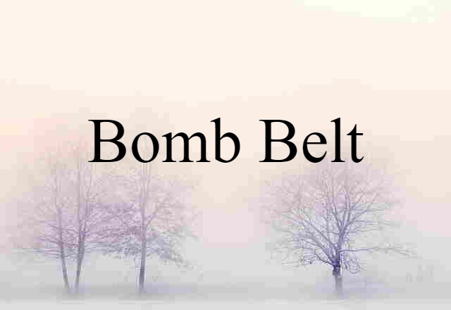 Bomb Belt (noun) Definition, Meaning & Examples