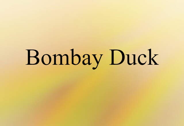 Bombay duck