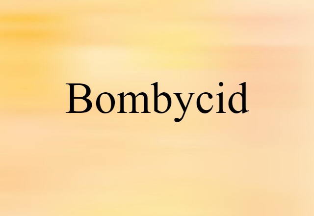 Bombycid (noun) Definition, Meaning & Examples