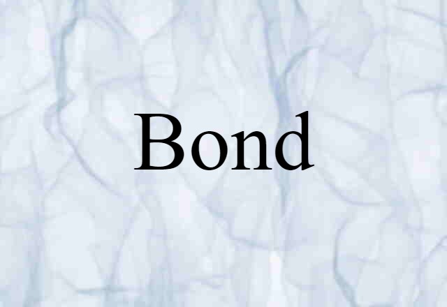 Bond (noun) Definition, Meaning & Examples