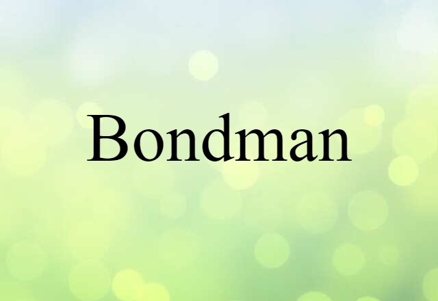 bondman