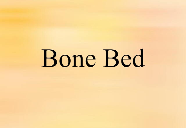 bone bed