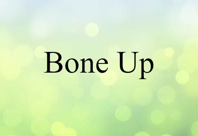 bone up