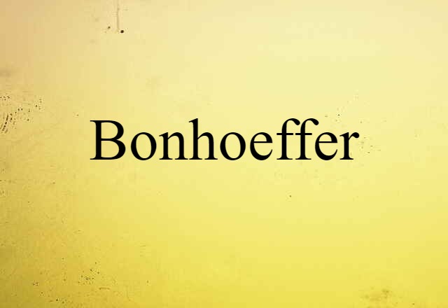 Bonhoeffer