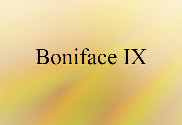 Boniface IX