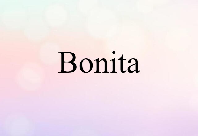 Bonita (noun) Definition, Meaning & Examples