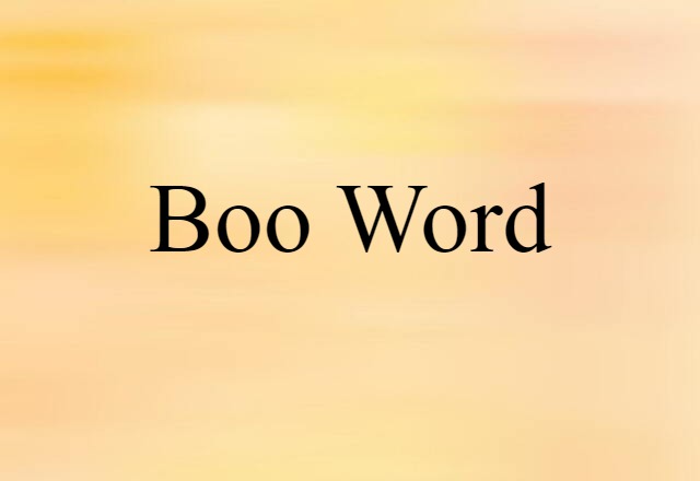 boo-word