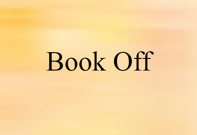 book off