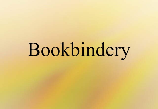 bookbindery