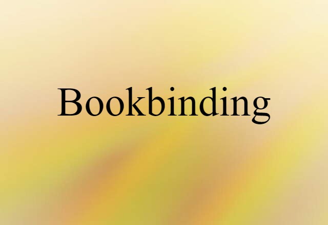 bookbinding