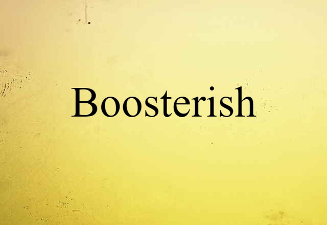 Boosterish (noun) Definition, Meaning & Examples