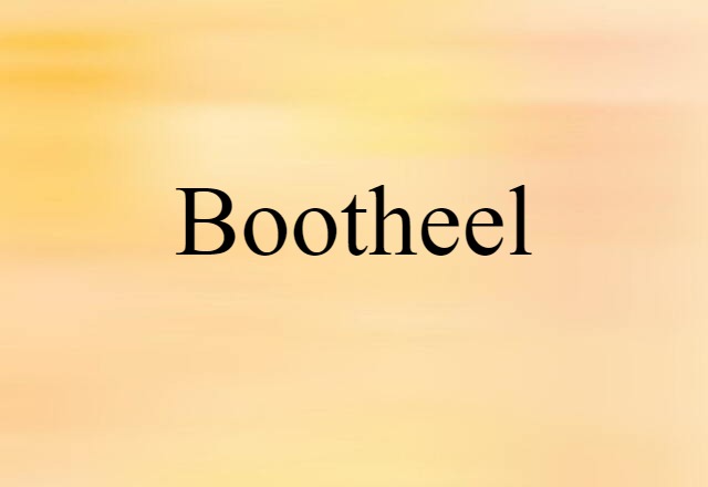 Bootheel (noun) Definition, Meaning & Examples