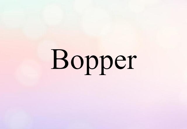 Bopper (noun) Definition, Meaning & Examples