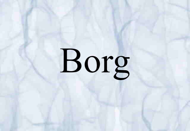 Borg (noun) Definition, Meaning & Examples