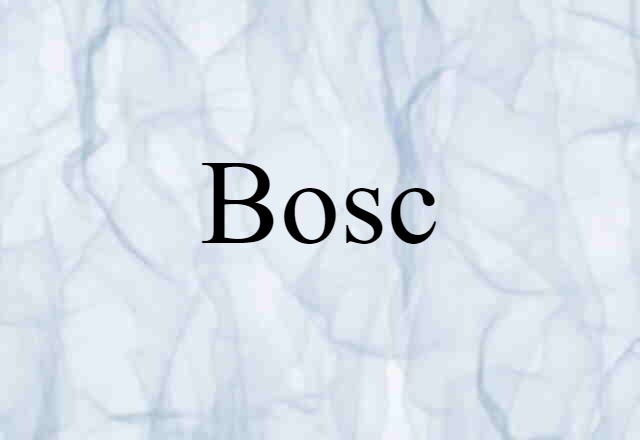 Bosc (noun) Definition, Meaning & Examples