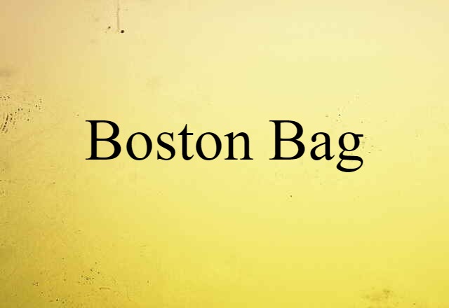 Boston Bag (noun) Definition, Meaning & Examples