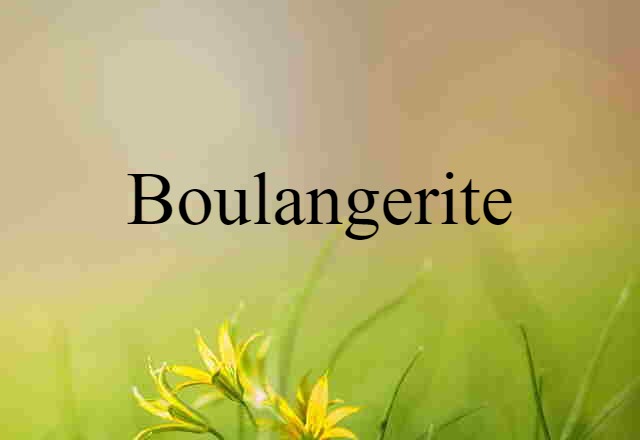 boulangerite