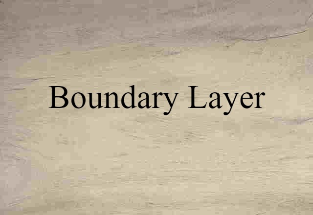 boundary layer