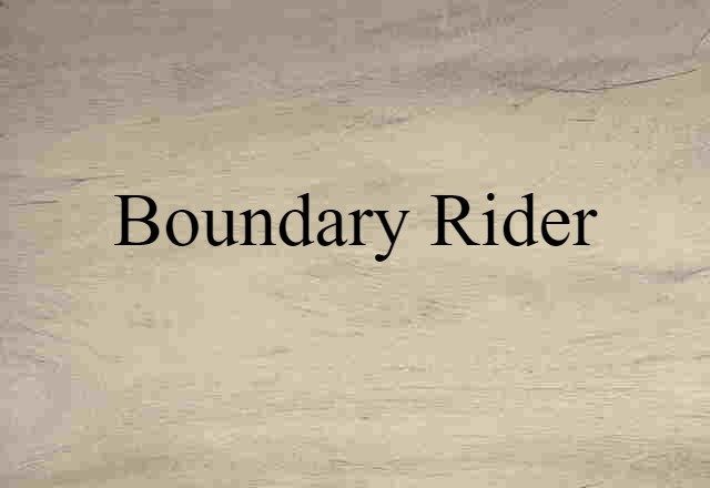 boundary rider