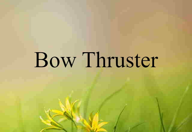 bow thruster