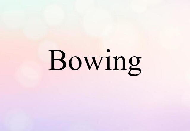 bowing